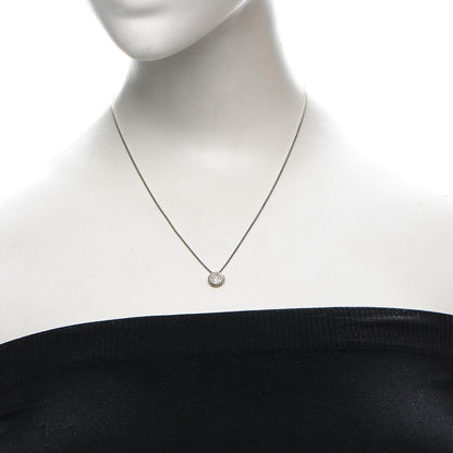 David Yurman Sterling Silver Diamond 8mm Petite Chatelaine Pave Pendant Necklace 2 of 7