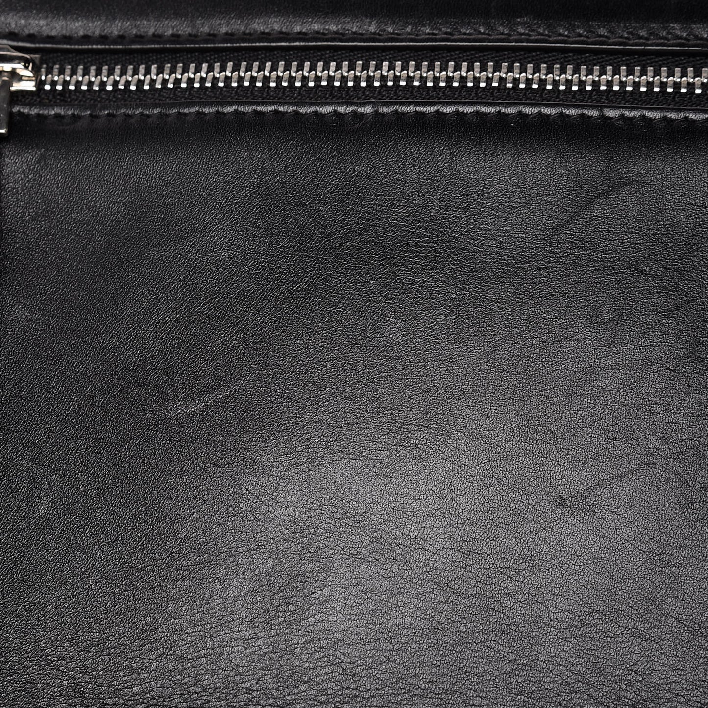 Nappa Calfskin Dragonne Pouch Clutch Black