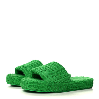 Bottega Veneta Geometric Sponge Slides Sandals 41 Grass 3 of 6