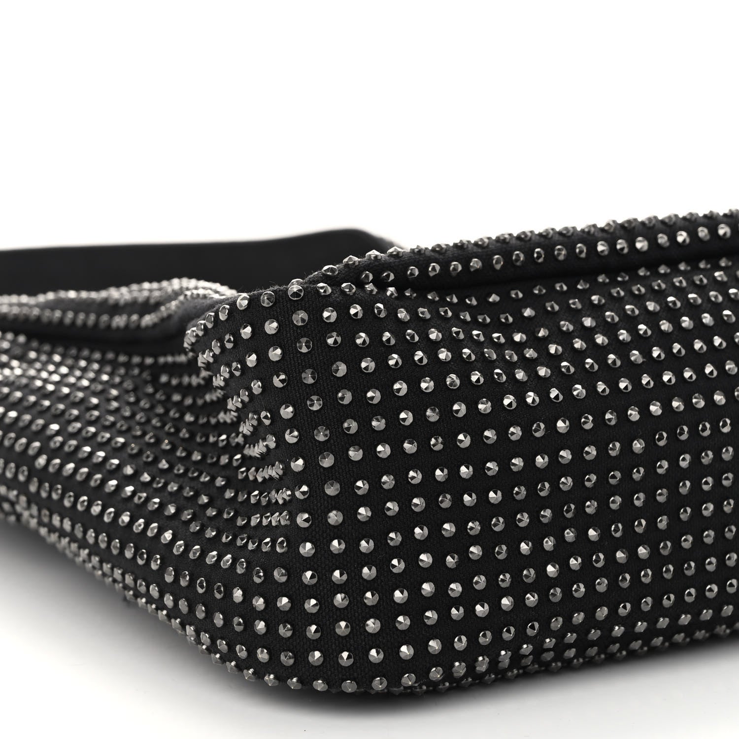 Saint Laurent Cotton Studded Le 5 A 7 Soft Hobo Black 8 of 10