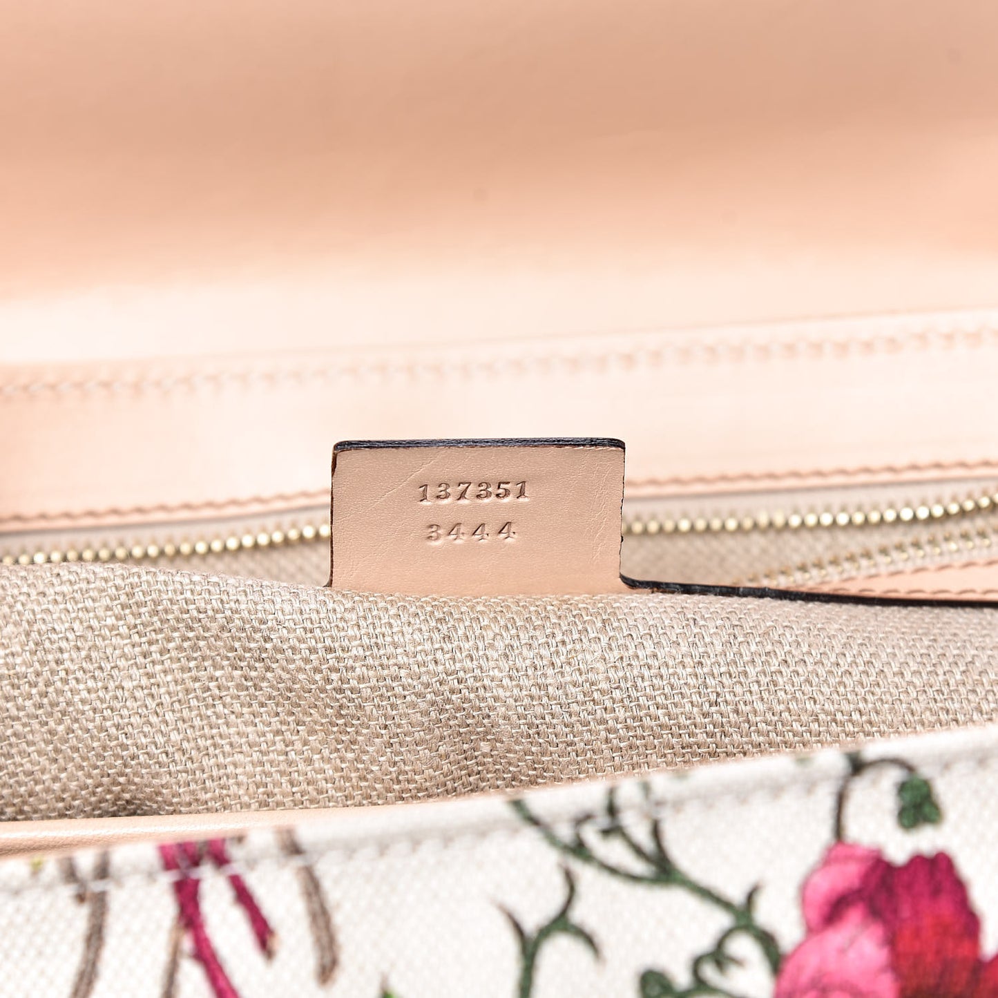 Floral Flora Canvas Bamboo Top Handle Bag