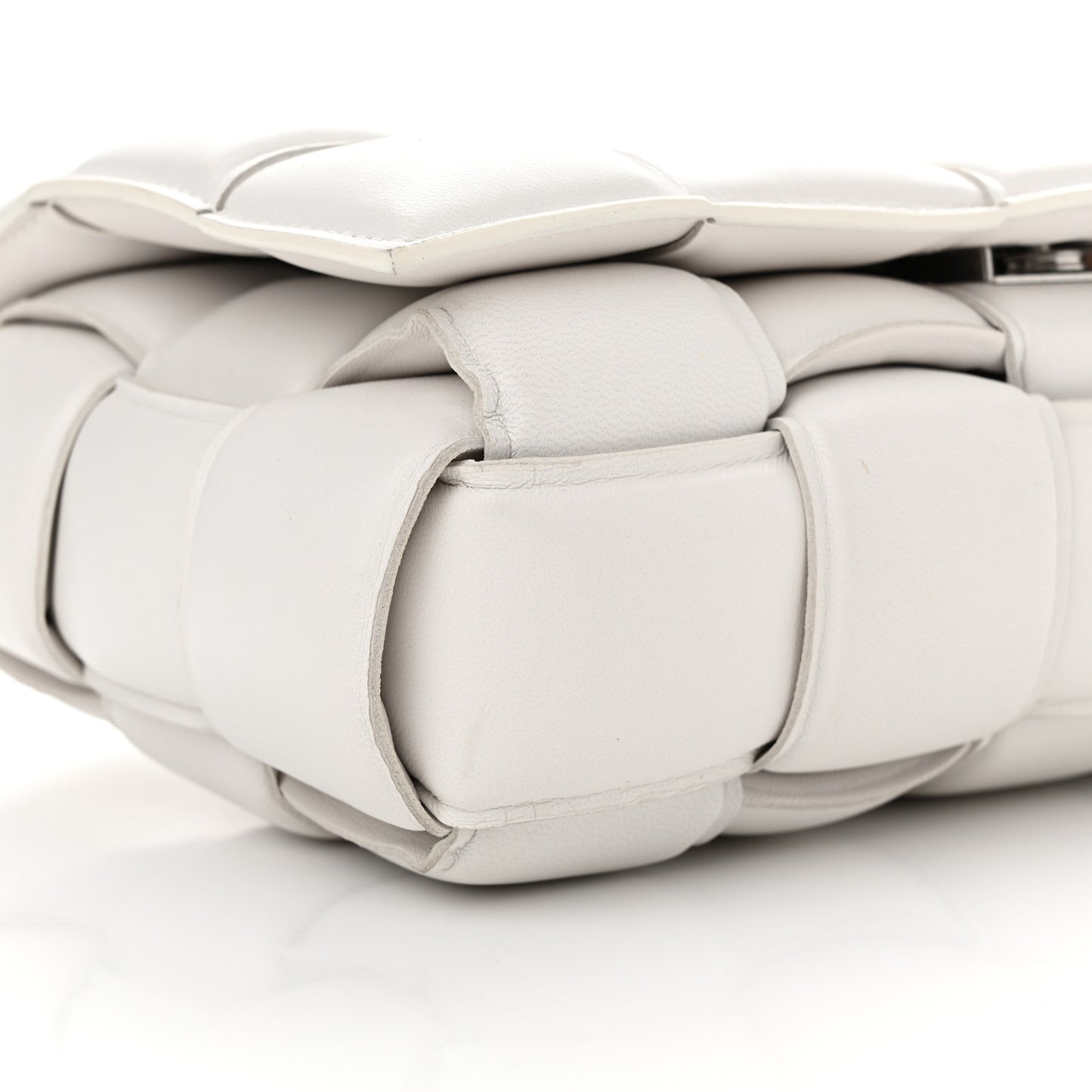 Nappa Maxi Intrecciato Padded Cassette Crossbody Bag Plaster
