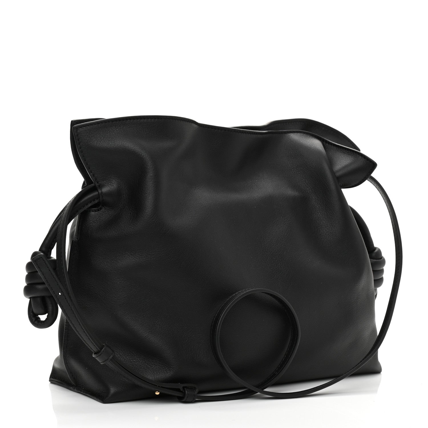 Loewe Calfskin Mini Flamenco Knot Clutch Black 3 of 8