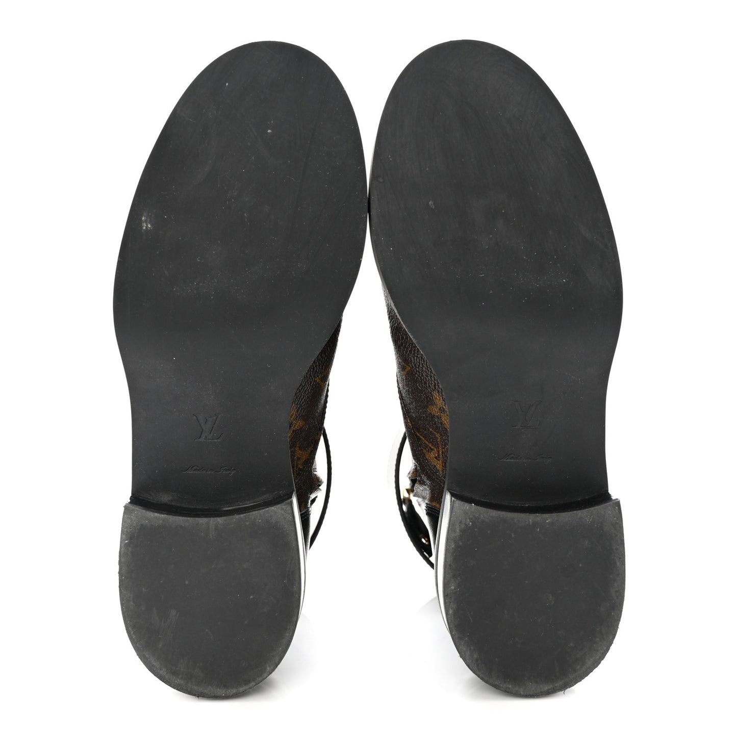 Calfskin Monogram Wonderland Flat Ranger Boots 39 Black