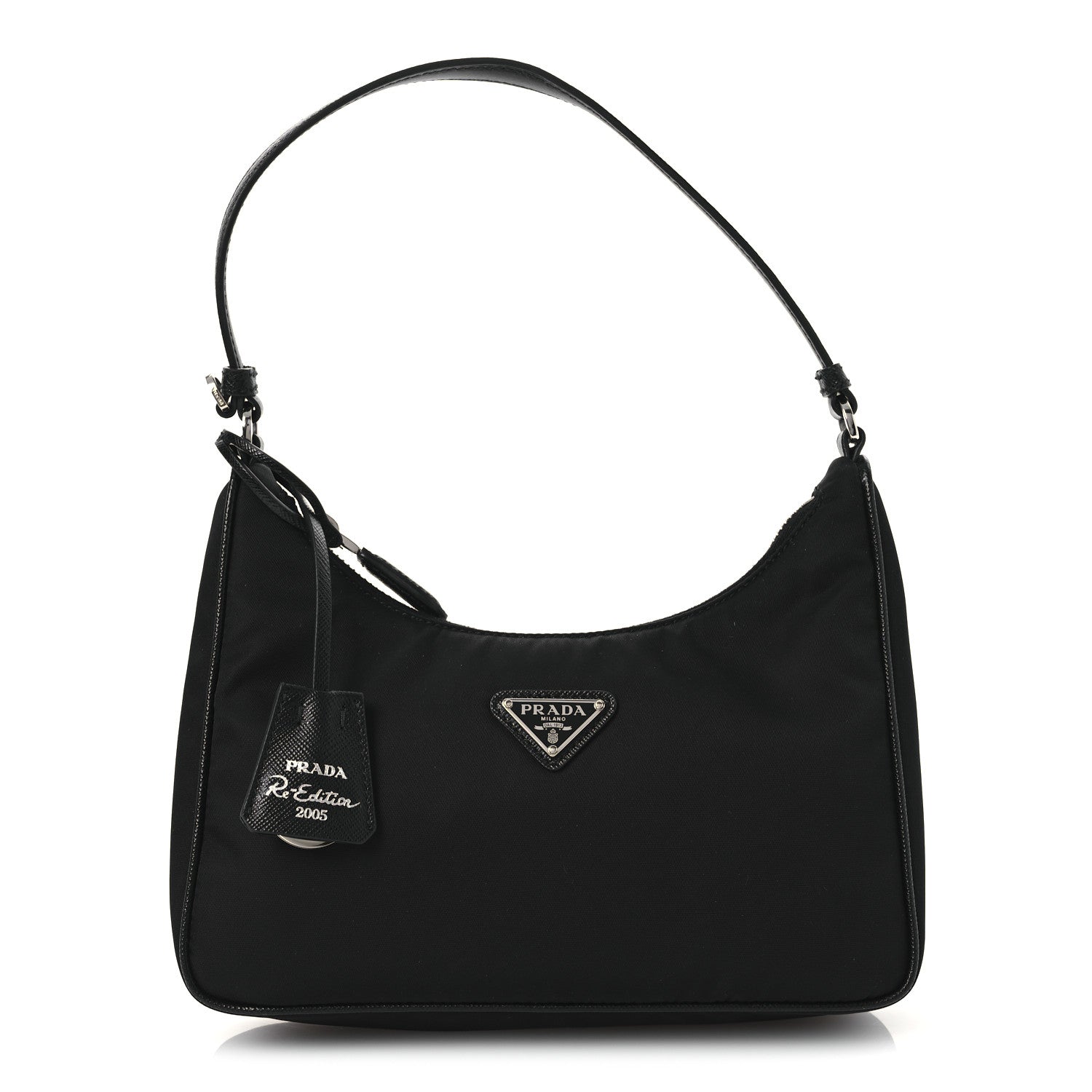 Prada Tessuto Nylon Saffiano Mini Re-Edition 2005 Bag Black 1 of 10