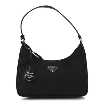 Prada Tessuto Nylon Saffiano Mini Re-Edition 2005 Bag Black 1 of 10