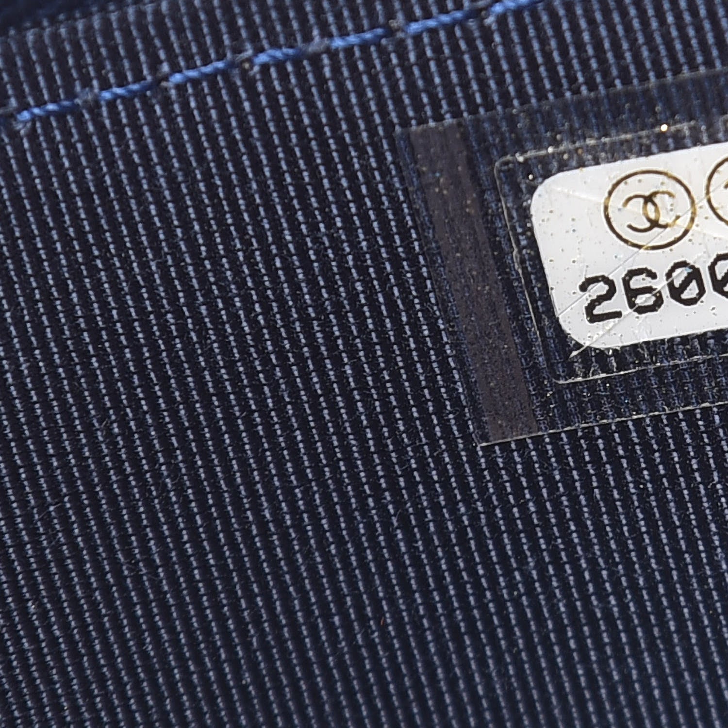 Chanel Caviar Quilted Classic Zip Boy Pouch Navy 7 of 8
