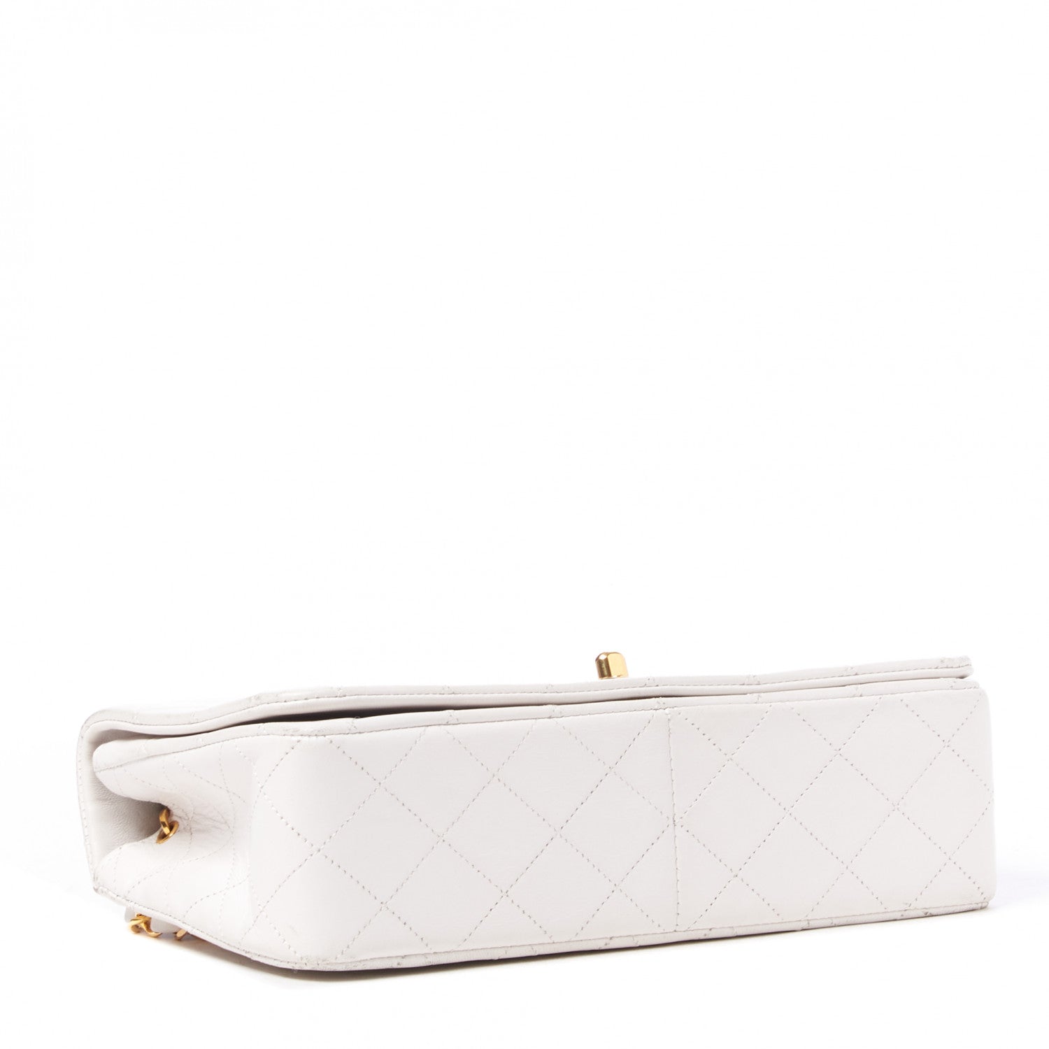 Chanel Lambskin Quilted Small Single Flap White 3 of 9