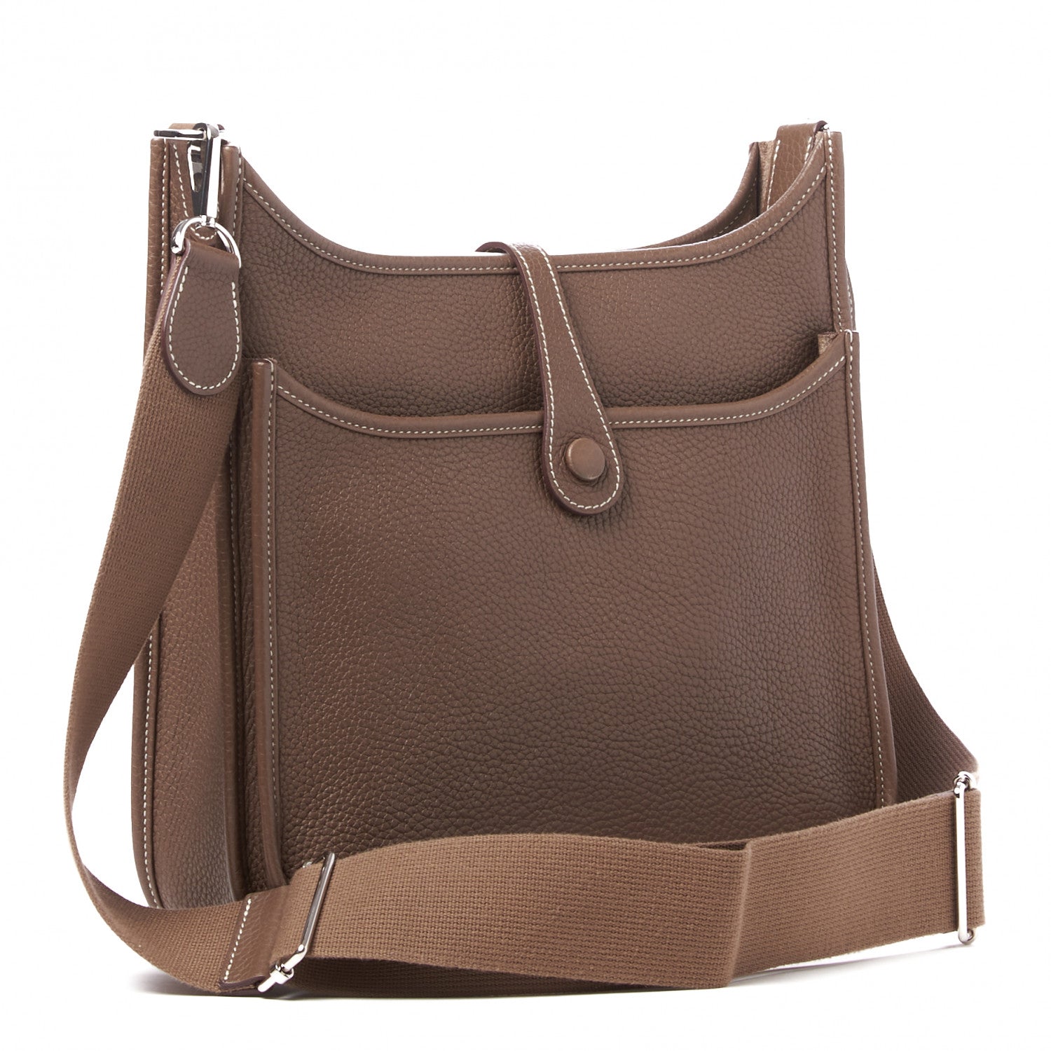 Hermes Taurillon Clemence Evelyne III PM Etoupe 2 of 10
