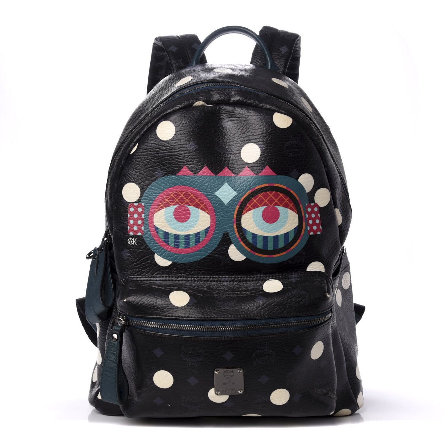 Wrinkled Visetos Small Craig & Karl Beyond Snowdome Backpack Black