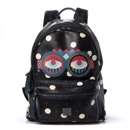 MCM Wrinkled Visetos Small Craig & Karl Beyond Snowdome Backpack Black 1 of 12