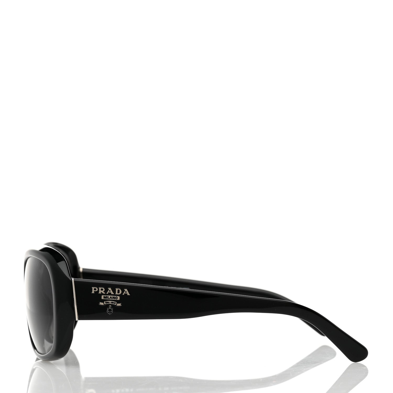 Prada Polarized Sunglasses SPR 31N Black 3 of 8