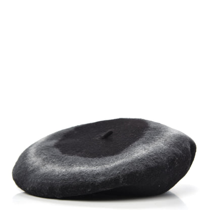 Christian Dior Rabbit Felt DiorArty Beret Black Grey 3 of 6