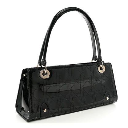 Christian Dior Patent Cannage Stitched East West Lady Dior Black 3 of 9