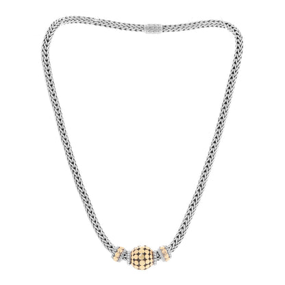 John Hardy Sterling Silver 18K Yellow Gold Dot Classic Chain Necklace 3 of 6