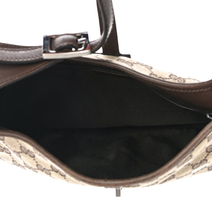 Gucci Monogram Lobster Clasp Jackie O Hobo Brown 5 of 19