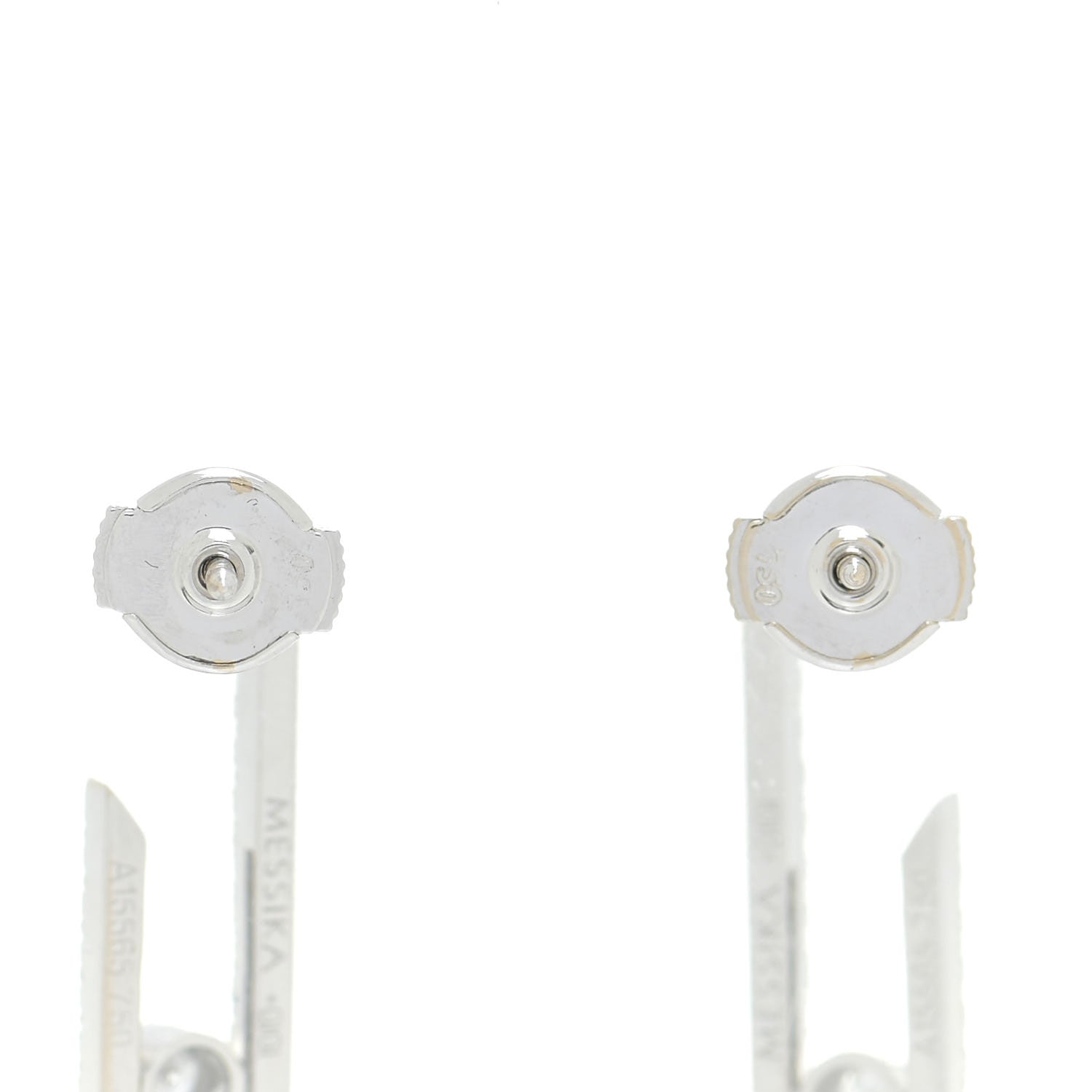 Messika X GIGI HADID 18K White Gold Diamond Move Addiction Earrings 3 of 5