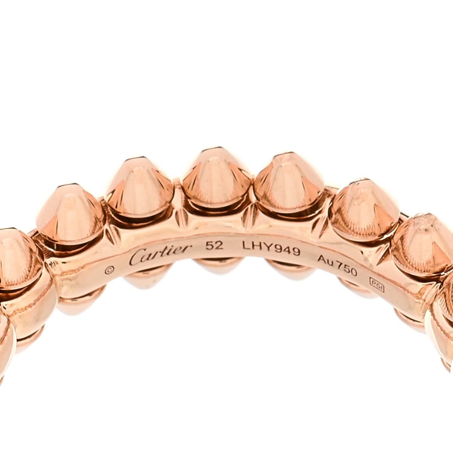 Cartier 18K Pink Gold SM Clash De Cartier Ring 52 6 4 of 5