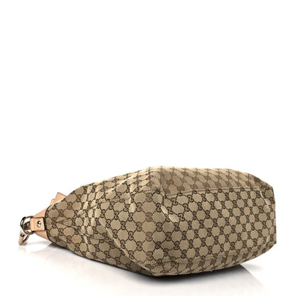 Gucci Monogram Large Icon Bit Hobo Tan 3 of 10