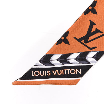 Louis Vuitton Silk Monogram LV Crafty Bi Color BB Bandeau Caramel Black 2 of 3