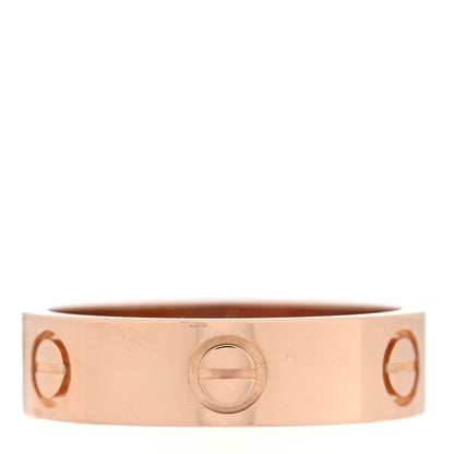Cartier 18K Pink Gold 5.5mm LOVE Ring 58 8.5 3 of 5