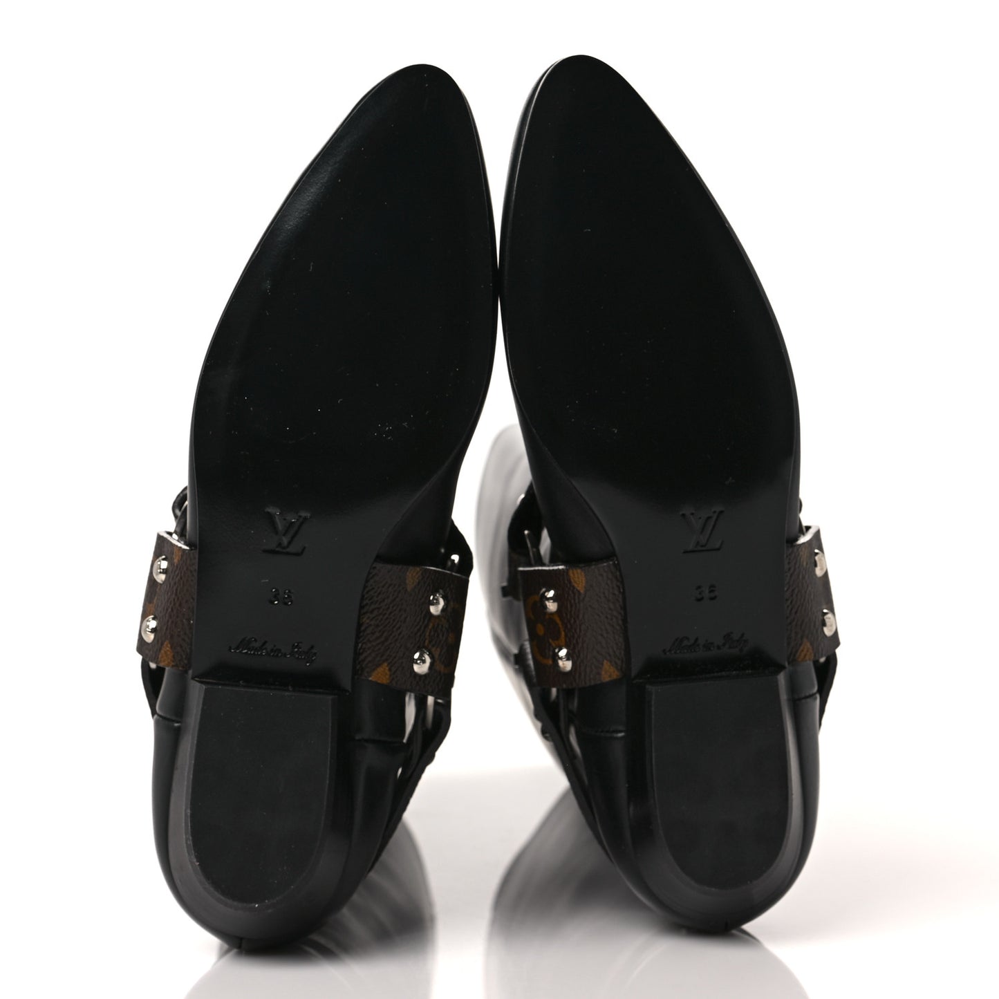 Calfskin Monogram Rhapsody High Boots 36 Black