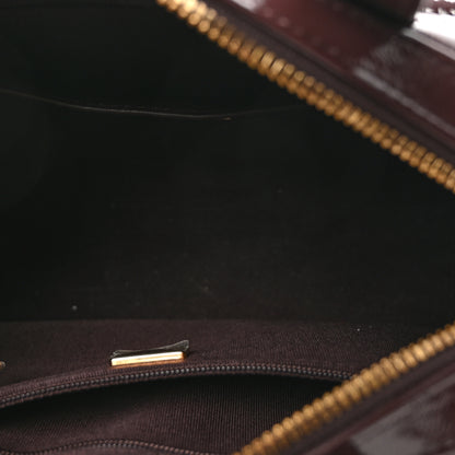 Chanel Shiny Crumpled Calfskin Quilted Small Bowling Bag Dark Brown 5 of 11