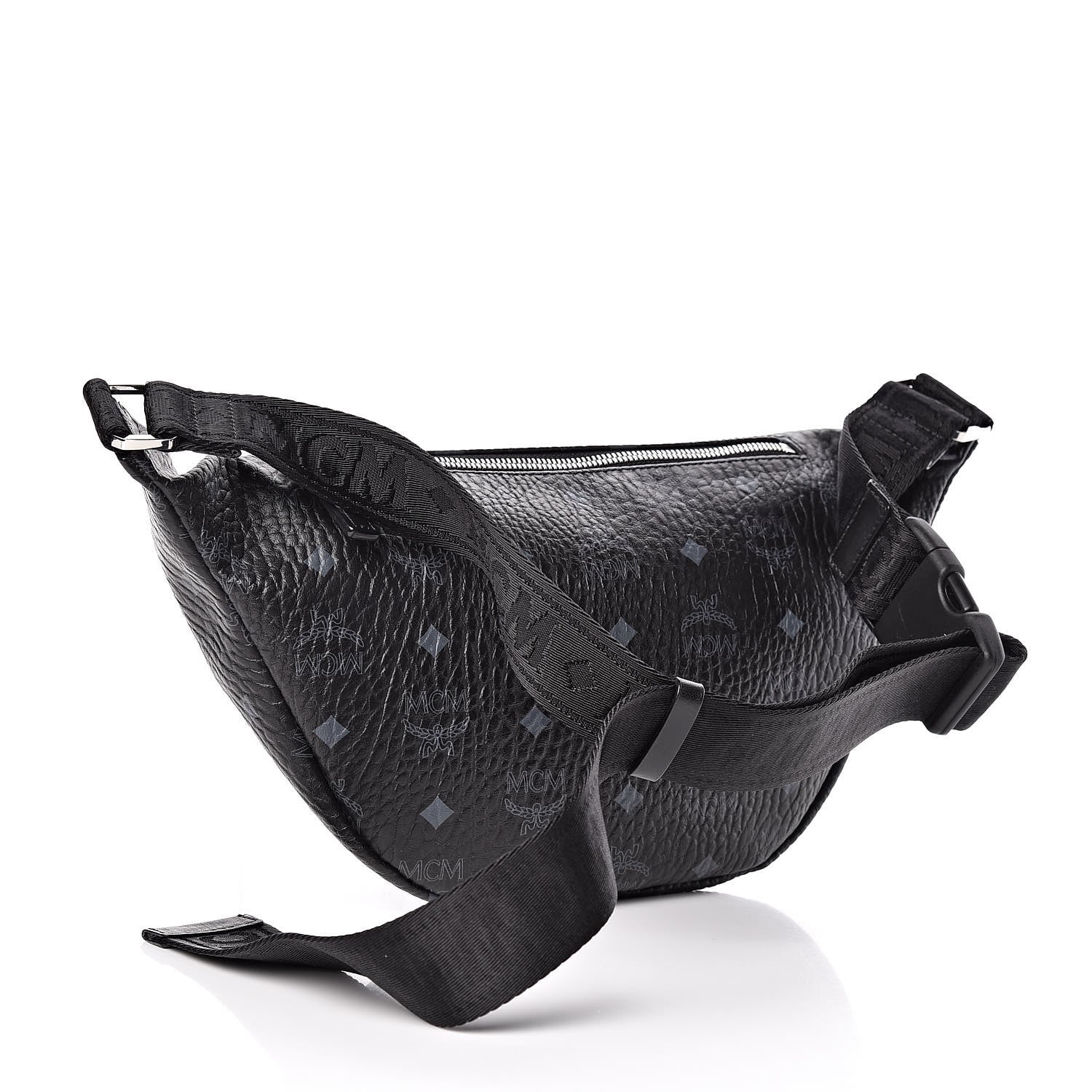 MCM Visetos Small Fusten Belt Bag Black 3 of 8