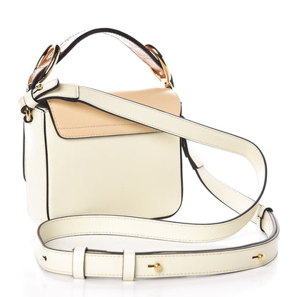 Chloe Calfskin Crocodile Embossed Mini C Bag White Beige 3 of 9