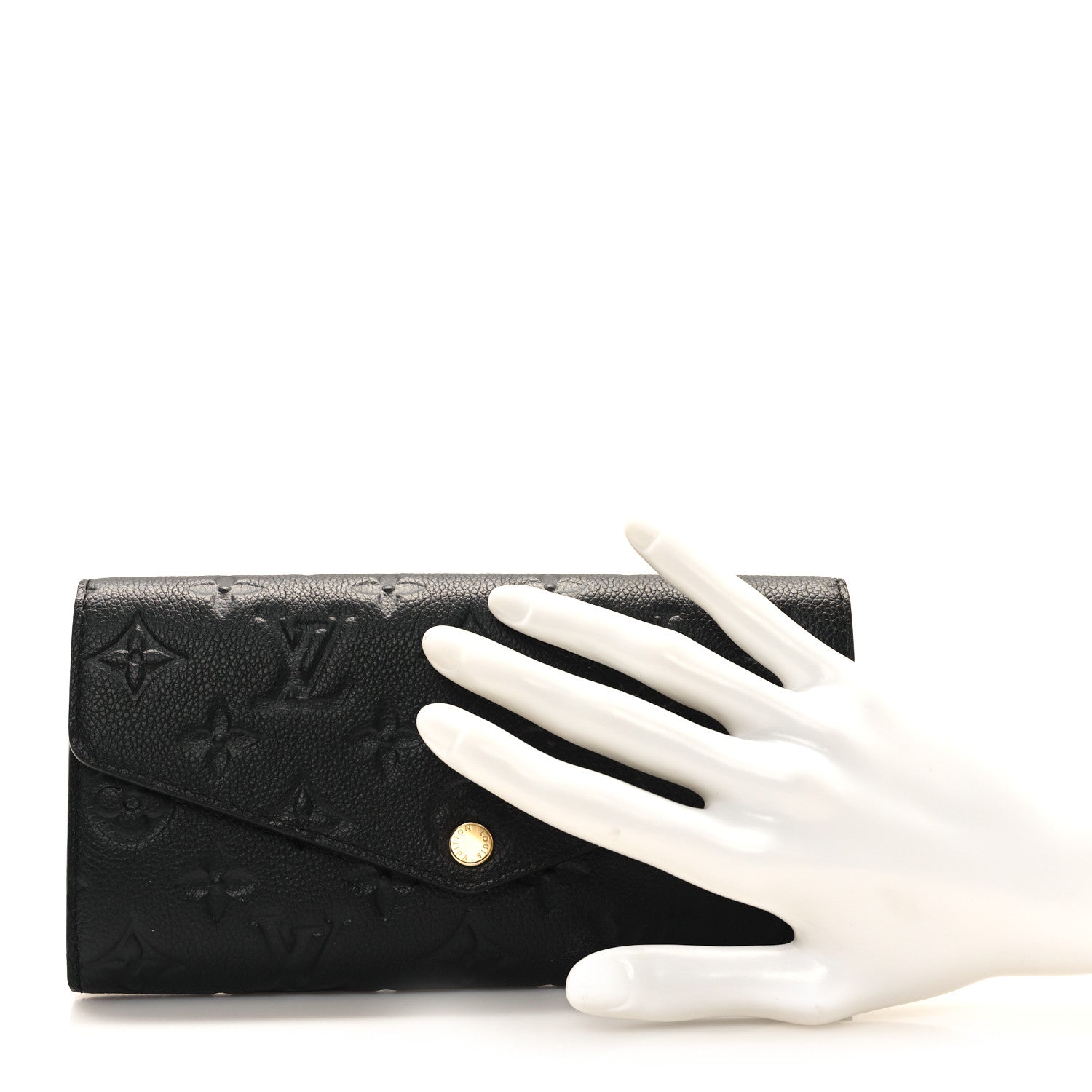 Louis Vuitton Empreinte Sarah Wallet NM Black 2 of 7