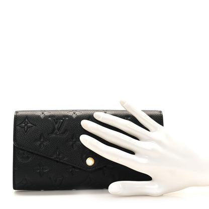 Louis Vuitton Empreinte Sarah Wallet NM Black 2 of 7