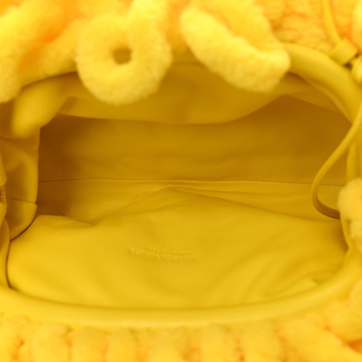 Chenille The Mini Pouch Lemon