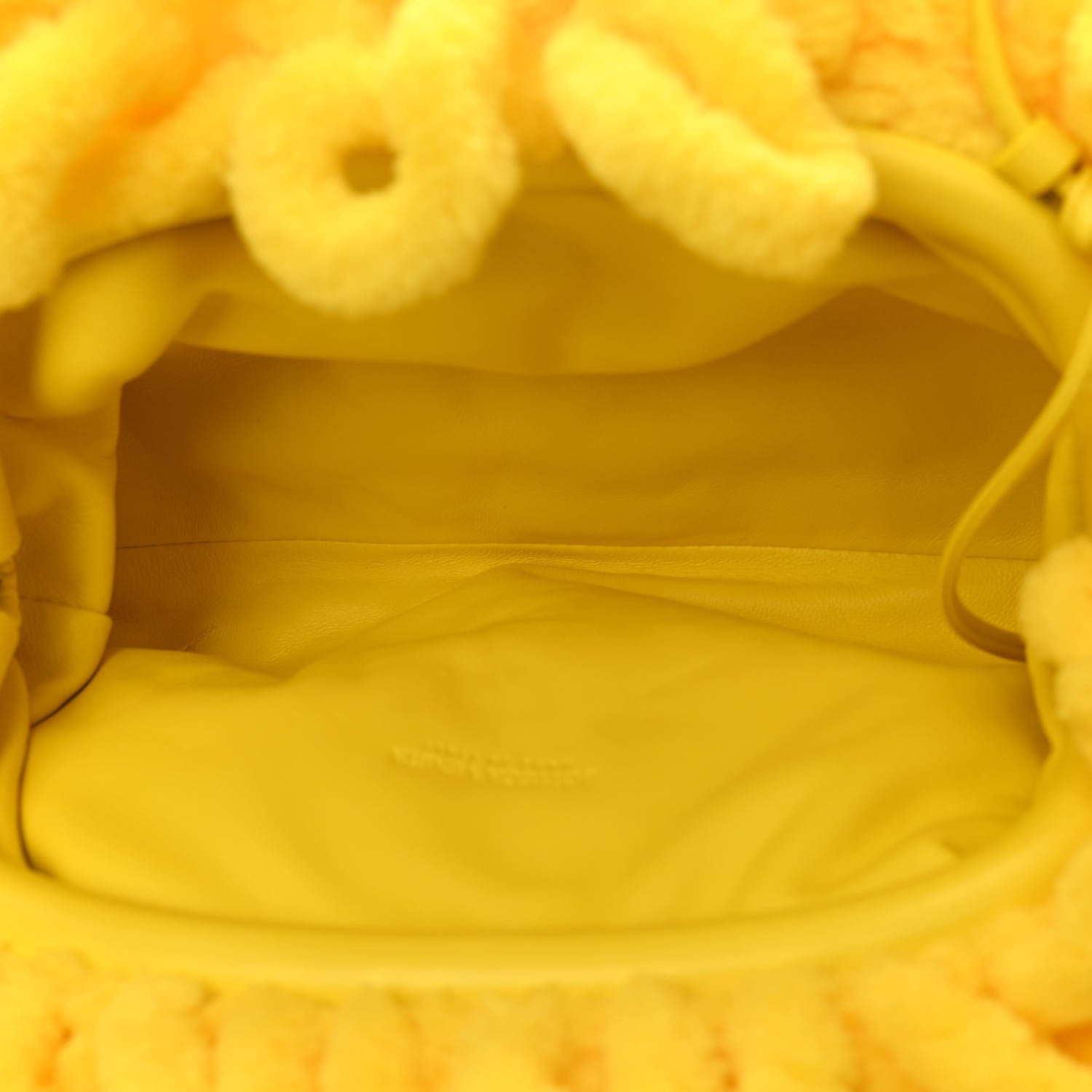 Bottega Veneta Chenille The Mini Pouch Lemon 5 of 11