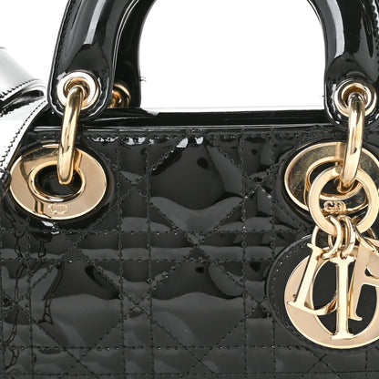 Christian Dior Patent Cannage Small Lady D-Joy Black 8 of 11