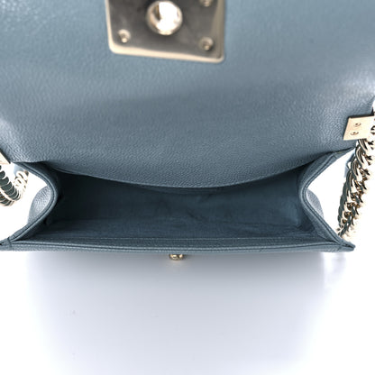 Chanel Caviar Quilted Small Boy Flap Light Blue 4 of 8