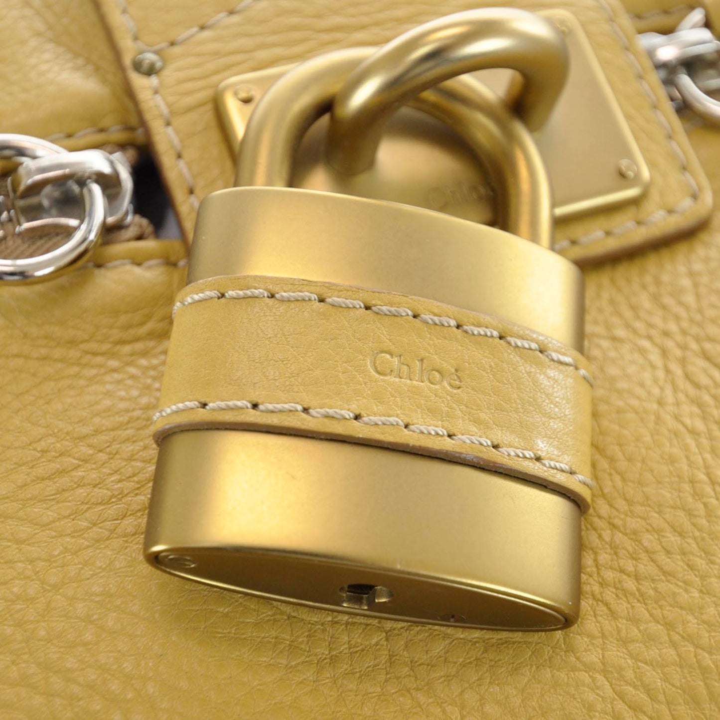 Leather Paddington Front Pocket Tote Maize Yellow
