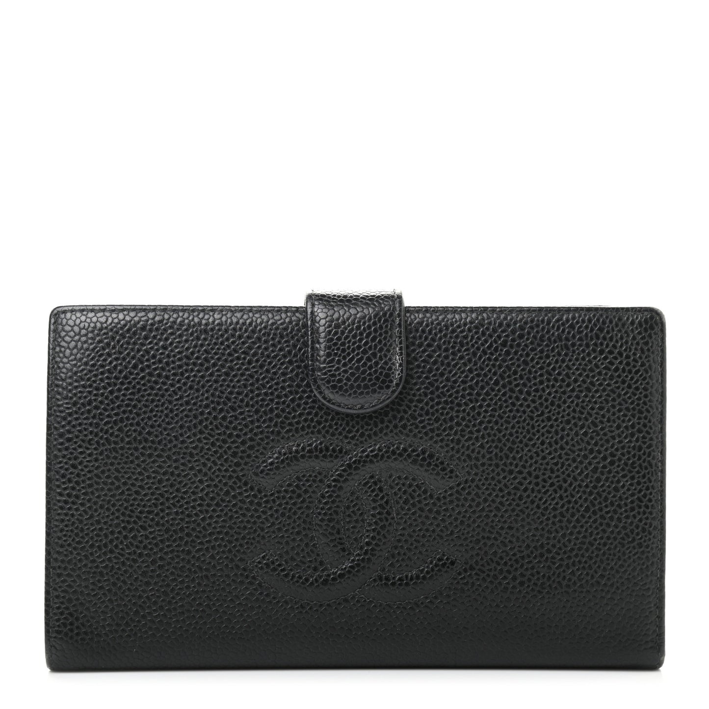 Caviar Timeless CC French Wallet Black