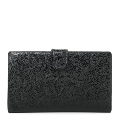 Chanel Caviar Timeless CC French Wallet Black 1 of 17