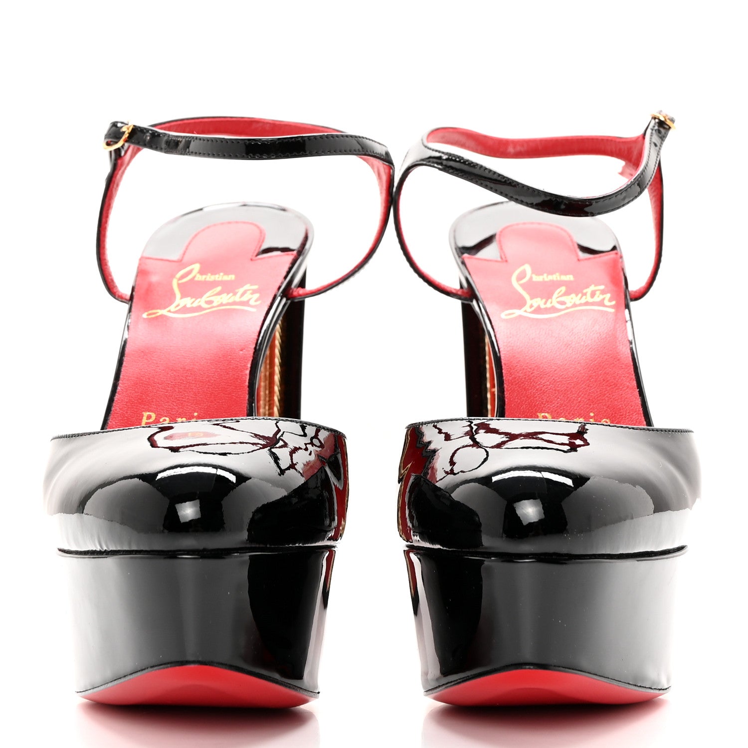 Christian Louboutin Patent Coluna 130 Pumps 35.5 Black 2 of 20