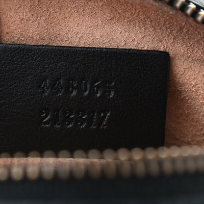 Gucci Calfskin Matelasse Mini GG Marmont Chain Shoulder Bag Black 7 of 9