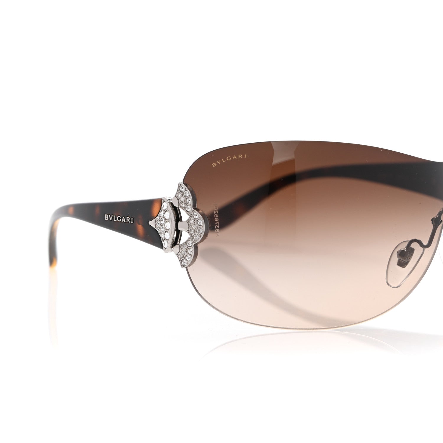 Bulgari Crystal Sunglasses 6069-B Brown 8 of 8