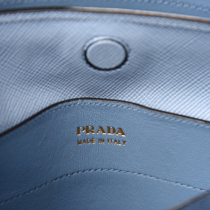 Prada Saffiano Cuir Large Double Bag Astrale 10 of 11