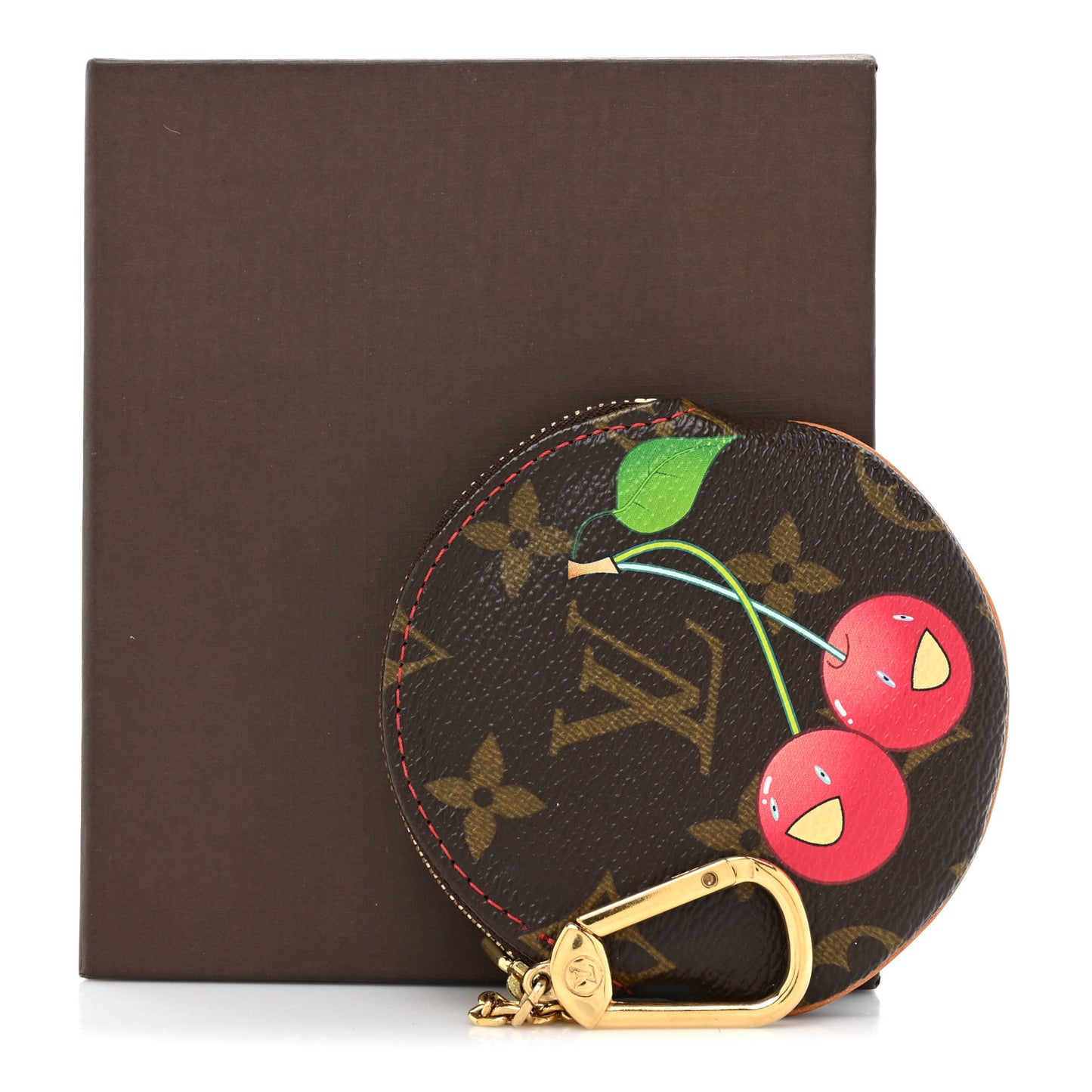Monogram Cerises Round Coin Purse