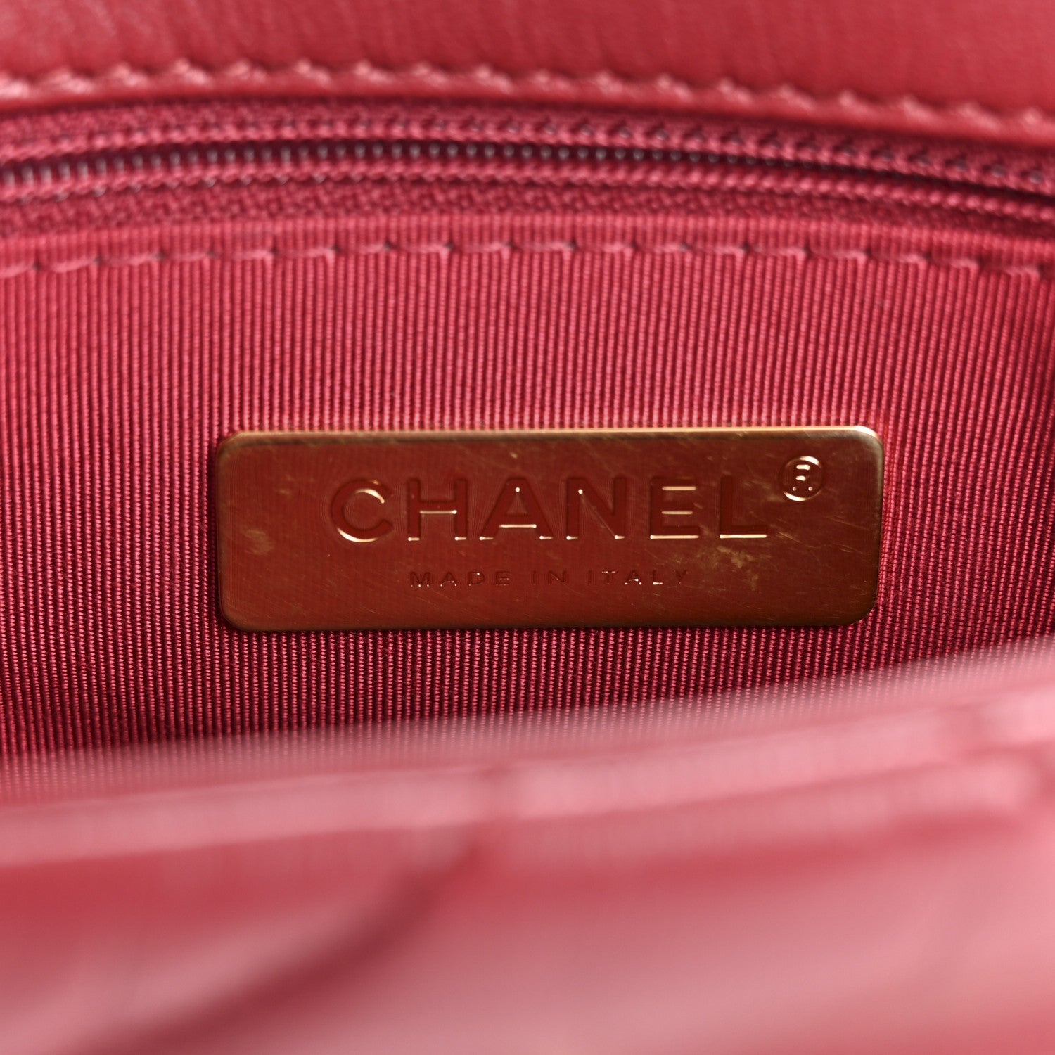 Chanel Goatskin Quilted Medium Chanel 19 Flap Red 6 of 15