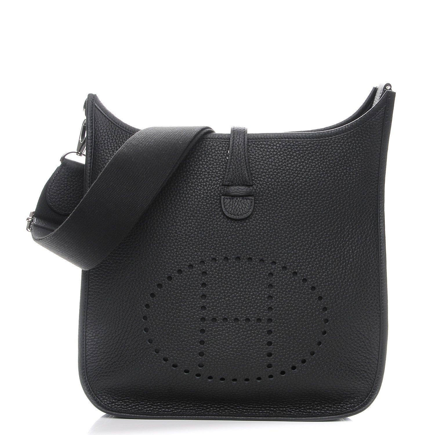 Hermes Taurillon Clemence Evelyne III PM Black 1 of 8