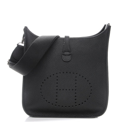 Hermes Taurillon Clemence Evelyne III PM Black 1 of 8