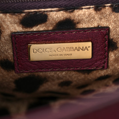 Dolce & Gabbana Dauphine Large Miss Sicily Satchel Burgundy 6 of 8