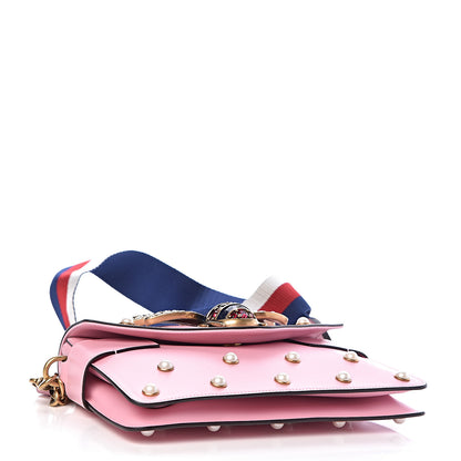 Gucci Nappa Pearl Studded Mini Queen Margaret Broadway Shoulder Bag Sugar Pink 5 of 13