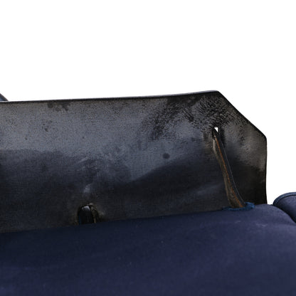 Hermes Toile Vache Calfskin Herbag 39 MM Navy 13 of 20