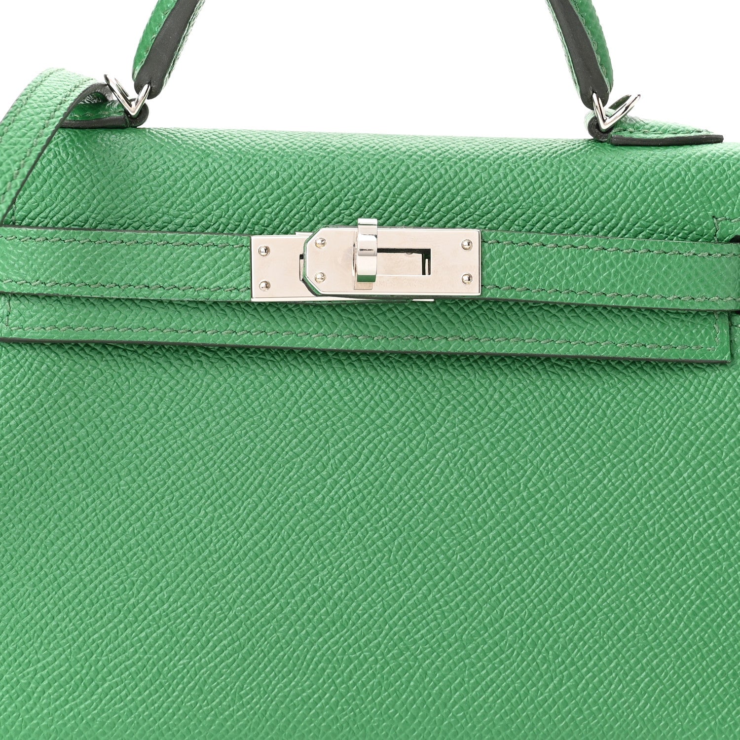 Hermes Epsom Mini Kelly Sellier 20 Cactus Paille 8 of 11
